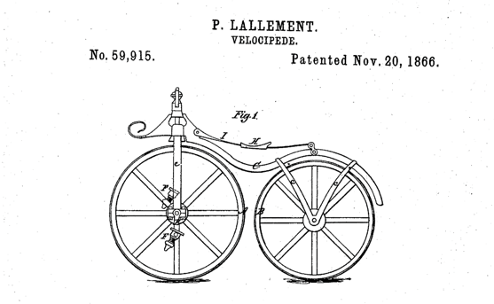 First hotsell bicycle patent